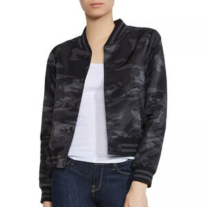 Bailey 44 Bridge Agent Camo Bomber Jacket (seen on will and grace), Sz M